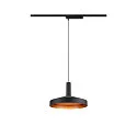 Luminaire à suspension monophasé LALU® SET TETRA 24 avec abat-jour, CCT Switch, lot de 1 IP20, noir gradable