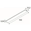 SLV Barre lumineuse BATTEN FLAT P 1500 72 DALI2 EM 3H contrôlable par DALI, CCT Switch, multipower