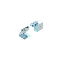 Crochet de fixation BATTEN FLAT P / FOR HORIZONTAL WIRES lot de 2, acier inoxydable