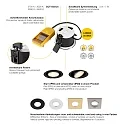 SLV Plafonnier encastré UNIVERSAL DOWNLIGHT FIX avec couverture IP65, noir gradable
