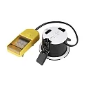 SLV Plafonnier encastré UNIVERSAL DOWNLIGHT FIX avec couverture IP65, noir gradable