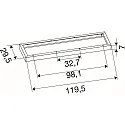 mounting frame PANEL P | PAVANNO, white