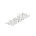 Luminaire triphasé TRACK PANEL IP20, blanche 