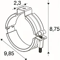 SLV Accessoires de montage TUBULAR P 2 pièces, noir, argent