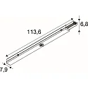 SLV Eclairage de secours EASYLIGHT 1000 rond IP20, noir 