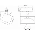 SLV Projecteur triphasé TRACKSPOT P pivotant IP20, blanche 