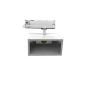 Projecteur triphasé TRACKSPOT P pivotant IP20, blanche 