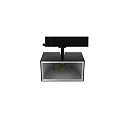 Projecteur triphasé TRACKSPOT P pivotant IP20, noir gradable