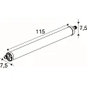 Luminaire pour locaux humides TUBULAR P 120 IP66, blanche gradable