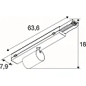 SLV Spot EASYLIGHT adapté aux postes de travail avec écran IP20, noir gradable