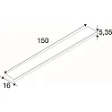 Luminaire à suspension WORKLIGHT P LINE 150 adapté aux postes de travail avec écran IP20, blanche gradable