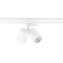 SLV Projecteur triphasé BIMA 2.0 3PH DOUBLE QPAR51 à 2 flammes, à cardan, avec douille GU10 IP20, blanche