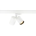 SLV Projecteur triphasé BIMA 2.0 3PH DOUBLE QPAR51 à 2 flammes, à cardan, avec douille GU10 IP20, blanche