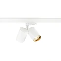 SLV Projecteur triphasé BIMA 2.0 3PH DOUBLE QPAR51 à 2 flammes, à cardan, avec douille GU10 IP20, blanche