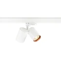 SLV Projecteur triphasé BIMA 2.0 3PH DOUBLE QPAR51 à 2 flammes, à cardan, avec douille GU10 IP20, blanche