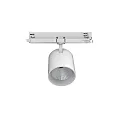 Projecteur triphasé TRACKSPOT V pivotant, adapté aux postes de travail avec écran IP20, blanche gradable