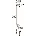 SLV Suspension au plafond BATTEN INDUSTRY C+P, argent