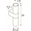 Luminaire mural ENOLA 2.0 S WL DOUBLE PAR11 à 2 flammes, avec douille GU10 IP20, noir