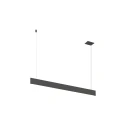 SLV Luminaire à suspension LINIUS 120 PD PHASE RECESSED version pour montage encastré IP20, noir gradable