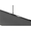 SLV Luminaire à suspension LINIUS 120 PD DALI ROSETTE contrôlable par DALI, avec baldaquin IP20, noir gradable
