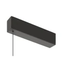 SLV Luminaire à suspension LINIUS 120 PD DALI ROSETTE contrôlable par DALI, avec baldaquin IP20, noir gradable