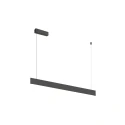 SLV Luminaire à suspension LINIUS 120 PD DALI ROSETTE contrôlable par DALI, avec baldaquin IP20, noir gradable