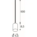 SLV Luminaire à suspension FITU PD SET RIBBED ST64 lot de 1, avec douille, avec baldaquin, nervuré E27 IP20, or gradable