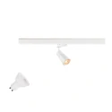 Projecteur triphasé PURI 2.0 DOME 3PH SET lot de 1, avec douille GU10 IP20, blanche gradable