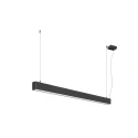 SLV Luminaire à suspension GLENOS® 2.0 PD 120CM contrôlable par DALI, UGR < 19 IP20, noir gradable