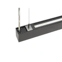 SLV Luminaire à suspension GLENOS® 2.0 PD 120CM contrôlable par DALI, UGR < 19 IP20, noir gradable