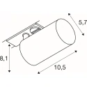 1-Projecteur monophasé ENOLA 2.0 M SMART SET 1PH GU10 TW lot de 1, Tunable White, contrôlable par ZigBee