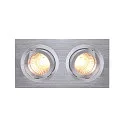 Lumière encastrée NEW TRIA II GU10 GU10, aluminium brossé