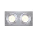 Lumière encastrée NEW TRIA II GU10 GU10, aluminium brossé
