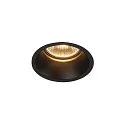 Plafonnier encastré HORN GU10 rond GU10, noir 