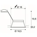 SLV Lumière encastrée HORN-T QPAR111 GU10, noir 