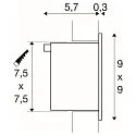 SLV Lumière encastrée FRAME BASIC LED, blanche