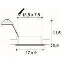 SLV Lumière encastrée NEW TRIA II GU10 GU10, noir 