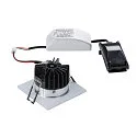 SLV Plafonnier encastré PATTA-I SQUARE angulaire, rigide IP65 / IP20, aluminium brossé gradable