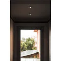 SLV Lumière encastrée H-LIGHT 1 rond, inclinable, avec couverture IP20, noir mat gradable 11W 265lm 2700K 20° 20° CRI 80