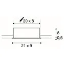 SLV LED Ceiling recessed spot KADUX Triple, 3x6,2W, COB LED, 3000K, 38°, incl. Driver, Clip springs, black