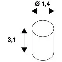 SLV Support de distance HAKEN noir 