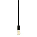 SLV Luminaire à suspension FITU PD avec câble ouvert E27, noir  gradable