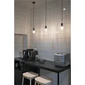 SLV Luminaire à suspension FITU PD avec câble ouvert E27, noir  gradable