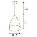 SLV Pendant luminaire TONGA IV Ceramic