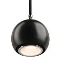 Pendant luminaire LIGHT EYE BALL, LED GU10, max. 6W, black/chrome