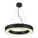 Luminaire à suspension MEDO® RING 60 1-10V forme de l'anneau IP20, noir gradable