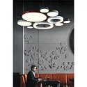 SLV LED Pendant luminaire MEDO RING 90 LED, 58W, 105°, 3000K, white