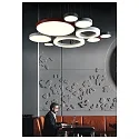 SLV LED Pendant luminaire MEDO RING 90 LED, 58W, 105°, 3000K, white
