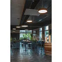 SLV Luminaire de plafond MEDO 60 Bas IP20, gris argent gradable