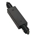 Straight coupler with feed-in possibility, black